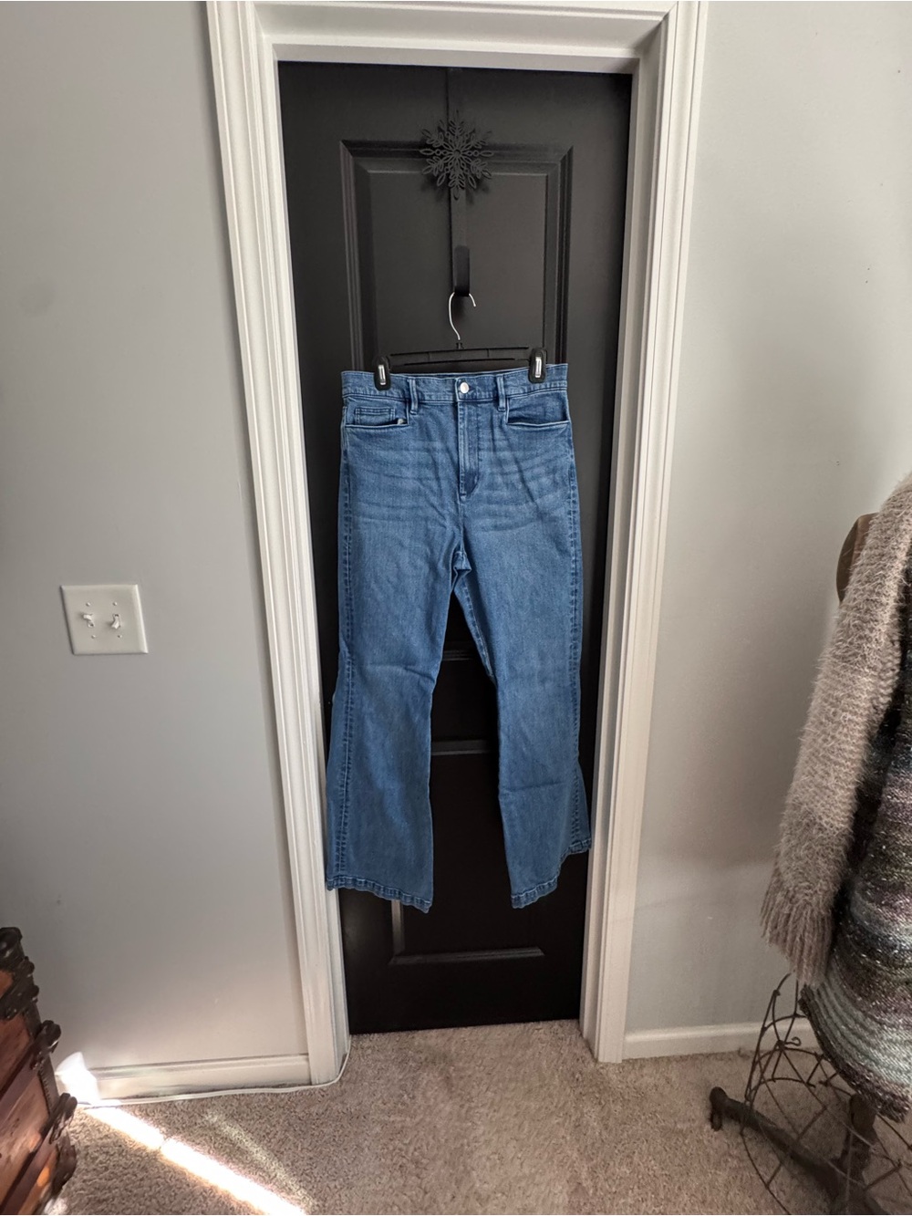 Ann Taylor Factory Light Blue Wide-Leg Jeans